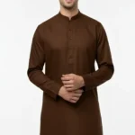 Dark Brown – Unstitched Cotton Suit for Men | Premium Fabric
