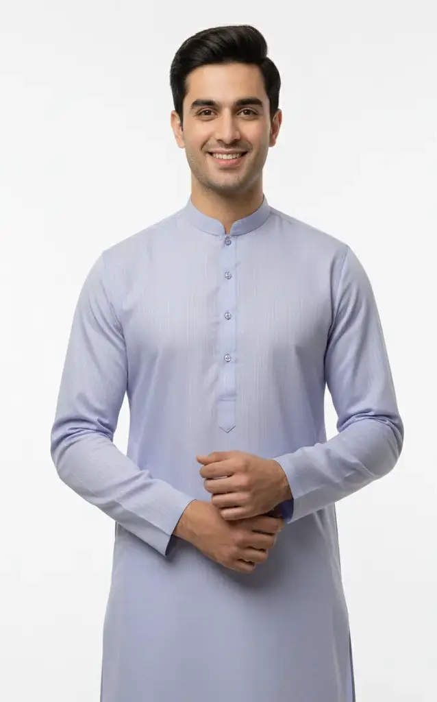 Light Purple – Unstitched Cotton Suit for Men | Premium Fabric