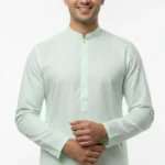 Soft Pistachio – Unstitched Cotton Suit for Men | Premium Fabric