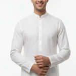 Soft Pure White – Unstitched Cotton Suit for Men | Premium Fabric