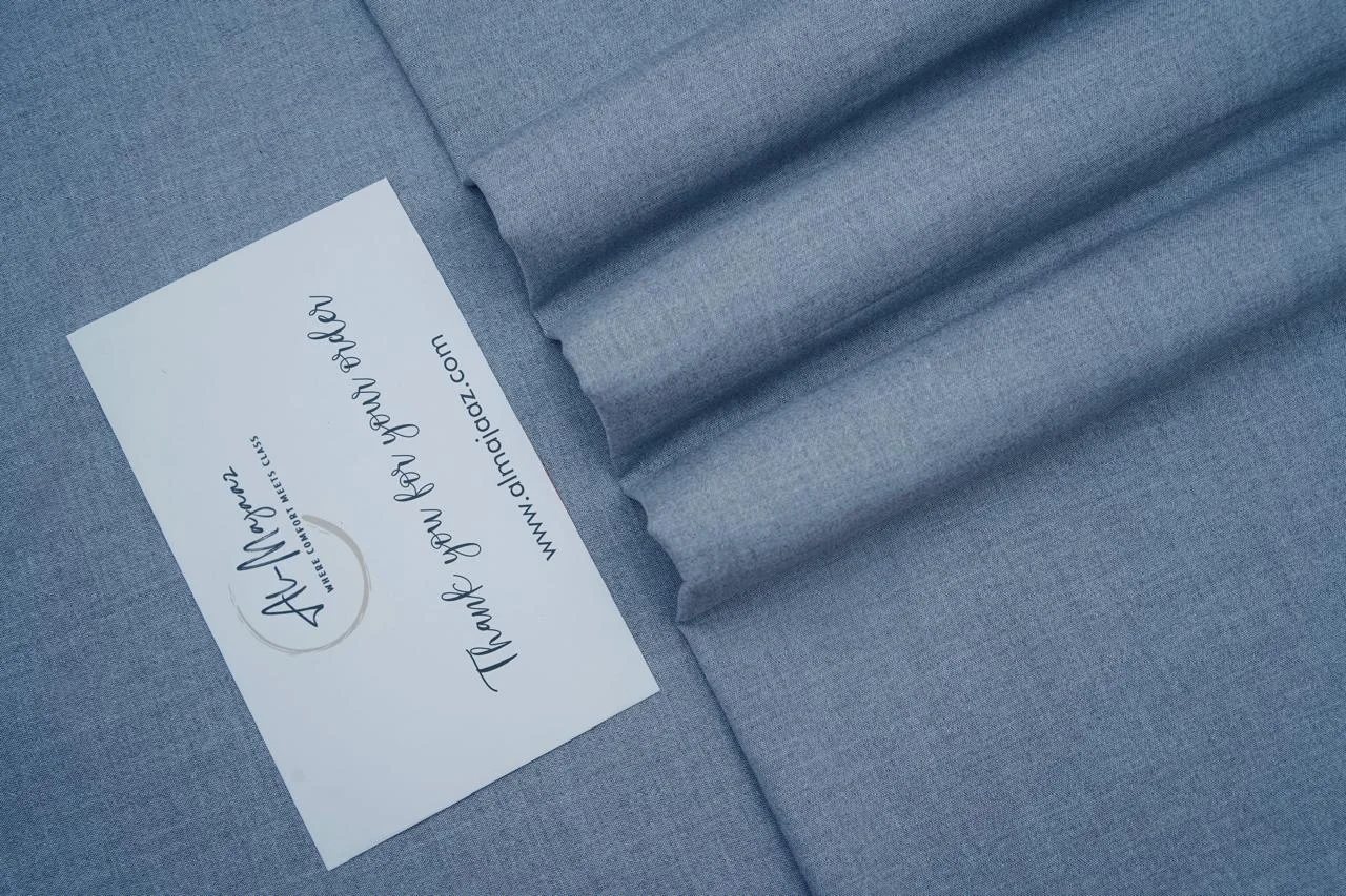 Ink Blue - Unstitched Wash & Wear Suit for Men | Premium Winter Fabric - Image 3